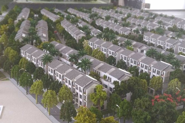 Mô hình khu ST 5 chưa được phê duyệt thay đổi nhưng chủ đầu tư đã rao bán rầm rộ. Ảnh: Tiền Phong. Mô hình khu ST 5 chưa được phê duyệt thay đổi nhưng chủ đầu tư đã rao bán rầm rộ. Ảnh: Tiền Phong.