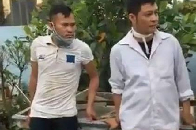 Hai đối tượng trong vụ việc. Ảnh Facebook. Hai đối tượng trong vụ việc. Ảnh Facebook.