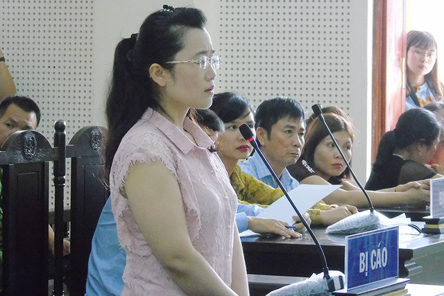 Nguyễn Thị Lam tại phiên tòa. Nguồn ảnh: Zing Nguyễn Thị Lam tại phiên tòa. Nguồn ảnh: Zing