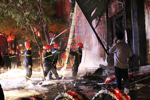 Hiện trường vụ cháy.