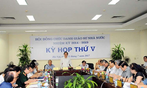 Năm 2018 không xét công nhận giáo sư, phó giáo sư Nam 2018 khong xet cong nhan giao su, pho giao su