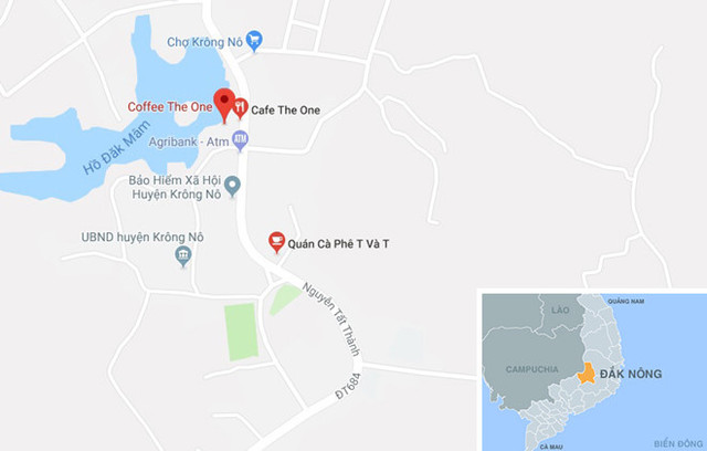 Ví trị xảy ra tai nạn.