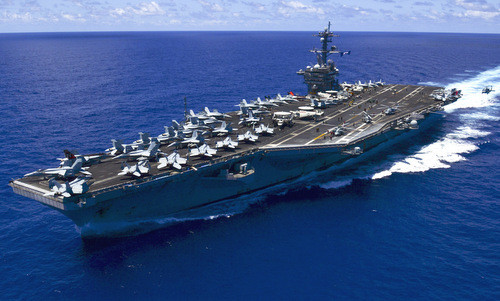 Tàu sân bay Mỹ USS Carl Vinson. Ảnh: US Navy. Tàu sân bay Mỹ USS Carl Vinson. Ảnh: US Navy.