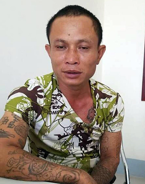 Đối tượng Nguyễn Văn Quân tại Cơ quan công an