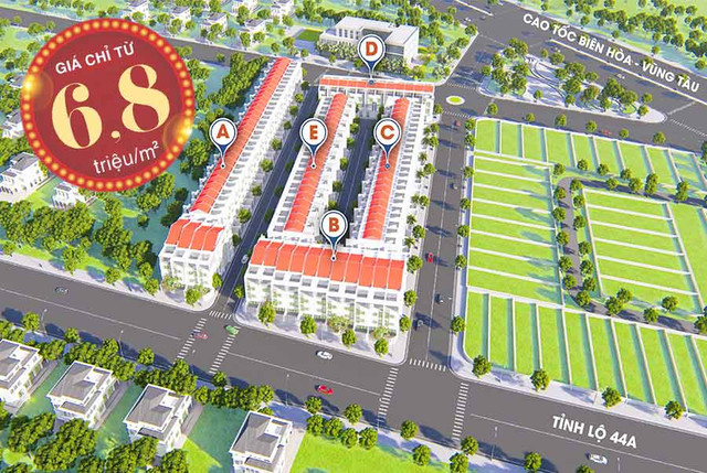 Bản vẽ quy mô dự án Golden Central Park Long Điền. Ảnh: canhotheavila2.vn Bản vẽ quy mô dự án Golden Central Park Long Điền. Ảnh: canhotheavila2.vn