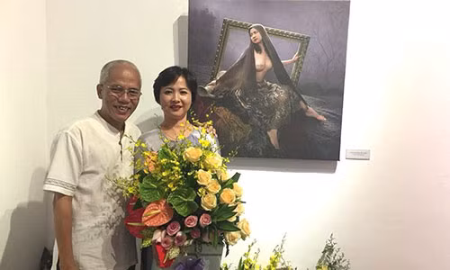 Bà Quách Thị Mộng Hà - vợ nhiếp ảnh gia Dương Quốc Định.