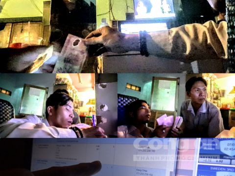 Cảnh cá độ, chung chi tiền cá độ tại quán cà phê