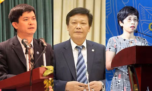 Từ trái qua: Ông Lê Quang Tùng, ông Nguyễn Duy Thăng và bà Nguyễn Thị Phú Hà.