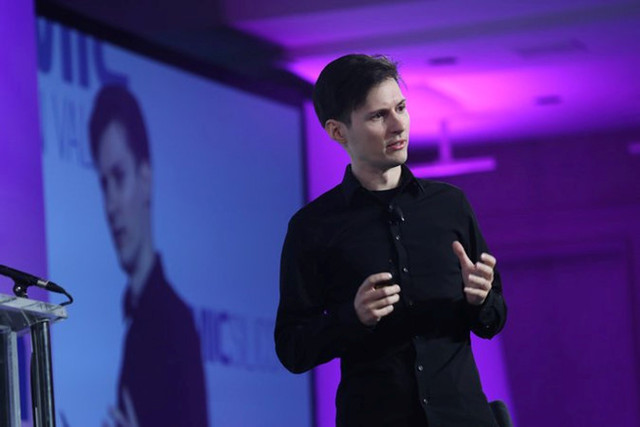 Pavel Durov, người sáng lập Telegram thuyết trình tại San Francisco vào năm 2014. Ảnh: The New York Times Pavel Durov, người sáng lập Telegram thuyết trình tại San Francisco vào năm 2014. Ảnh: The New York Times