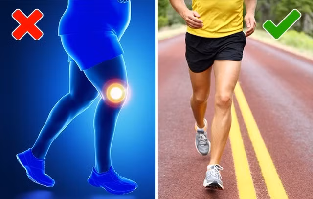 10. Chạy không làm đau đầu gối: Trong thực tế, chạy không làm đau đầu gối nếu bạn chạy đúng cách. Không chạy chân đất, chọn những đôi giày thoải mái và chạy vừa sức mình. Người mới bắt đầu không nên chạy nhiều hơn 3-4 lần một tuần. Ảnh: Depositphotos.