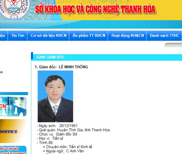 Giám đốc Sở Khoa học - Công nghệ Thanh Hóa đột tử khi đi công tác Giam doc So Khoa hoc - Cong nghe Thanh Hoa dot tu khi di cong tac
