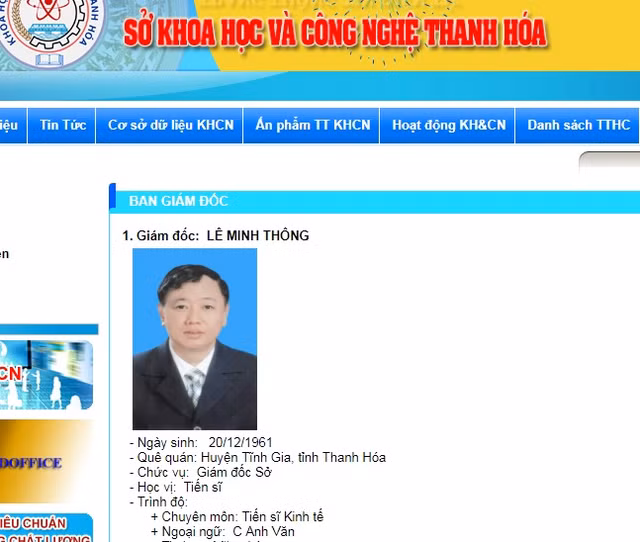 Giám đốc Sở Khoa học - Công nghệ Thanh Hóa đột tử khi đi công tác Giam doc So Khoa hoc - Cong nghe Thanh Hoa dot tu khi di cong tac