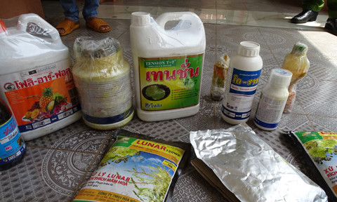 Tang vật tạm giữ. Tang vật tạm giữ.