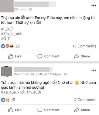 Facebook cá nhân của bạn gái Xuân Trường mới đăng dòng trạng thái xin lỗi anh chàng vì những sự việc rắc rối mà chính cô gây ra. Facebook cá nhân của bạn gái Xuân Trường mới đăng dòng trạng thái xin lỗi anh chàng vì những sự việc rắc rối mà chính cô gây ra.