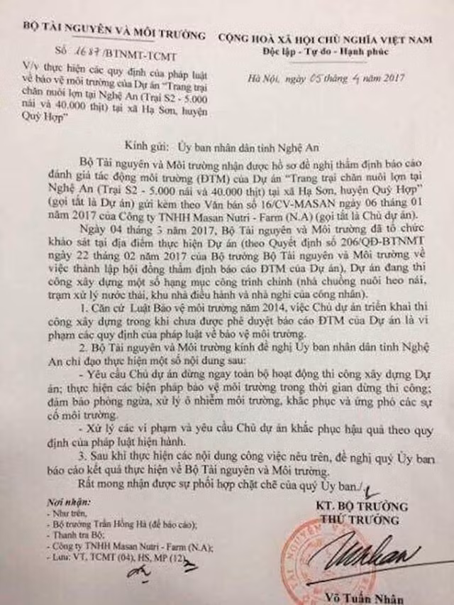 Du an chan nuoi nghin ty cua Masan tai Nghe An bi “tuyt coi“-Hinh-2