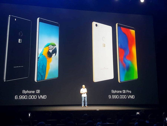 CEO Nguyen Tu Quang cong bo gia ban cua Bphone 3 va 3 Pro