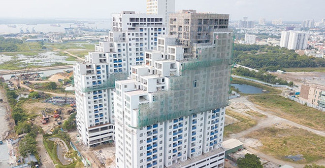 Khu đất hơn 9.000 m2 được Tập đoàn Đất Xanh xây dựng 2 toà nhà cao 26 tầng. Ảnh: I.T. Khu đất hơn 9.000 m2 được Tập đoàn Đất Xanh xây dựng 2 toà nhà cao 26 tầng. Ảnh: I.T.