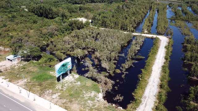 Nhiều khu đất tuy chưa có dấu hiệu thi công nhưng đã có chủ.