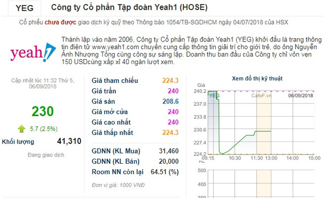 Bán “chui” cổ phiếu, Chủ tịch Yeah 1 và Quỹ ngoại bị phạt - Hình 2 Ban “chui” co phieu, Chu tich Yeah 1 va Quy ngoai bi phat-Hinh-2