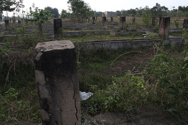 Thế nhưng, trở lại khu đô thị Mỹ Phước 4, nơi từng gây chấn động bởi cơn sốt đất nay trở nên hoang vắng, cỏ cây mọc xum xuê. Nhiều người đã phải “khóc ròng” khi bỏ tiền mua đất tại dự án này.