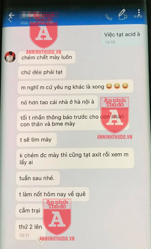 Hé lộ tin nhắn của kẻ cuồng ghen trước khi đâm gục người yêu cũ He lo tin nhan cua ke cuong ghen truoc khi dam guc nguoi yeu cu