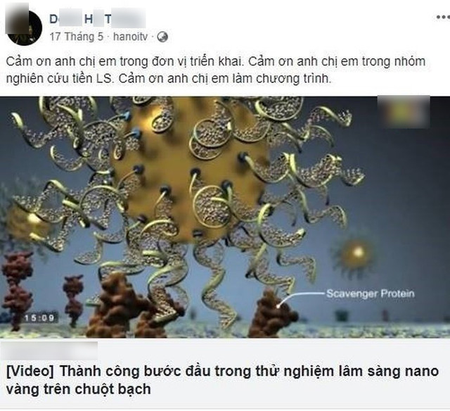 Chữa ung thư bằng Nano vàng: Thần dược hay độc dược chết người? Chua ung thu bang Nano vang: Than duoc hay doc duoc chet nguoi?