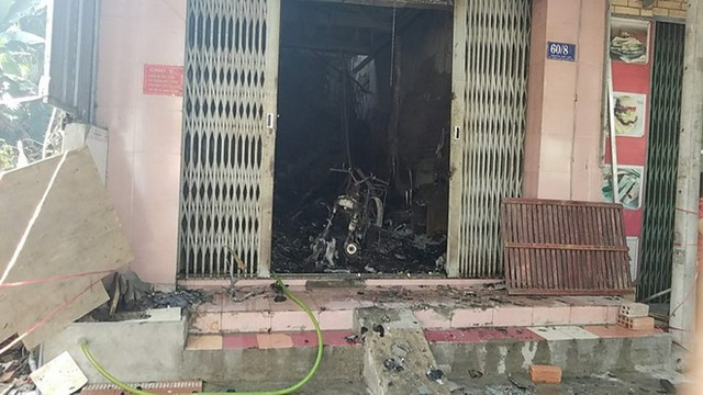 Hiện trường vụ cháy. Hiện trường vụ cháy.
