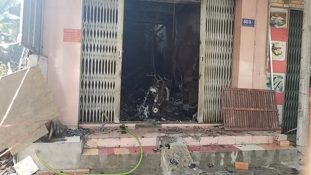 Hiện trường vụ cháy.