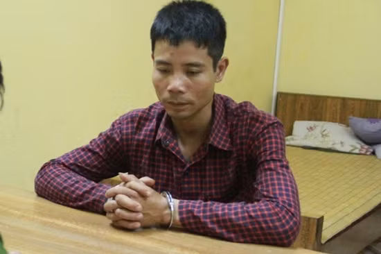 Phạm Văn Tuấn thời điểm bị bắt giữ. Ảnh Công Lý.
