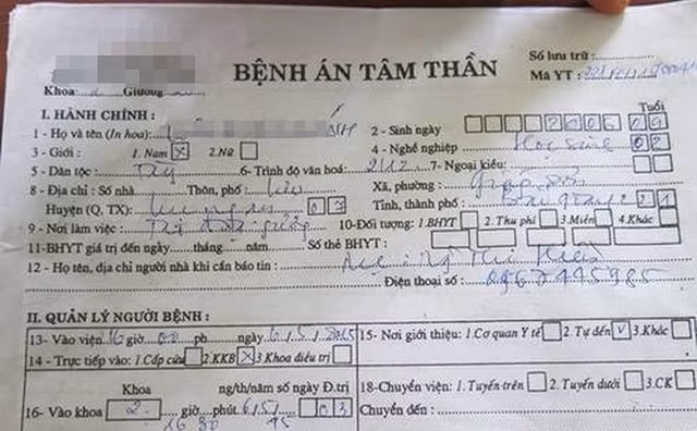 Phat hien duong day “chay” benh an tam than cho toi pham