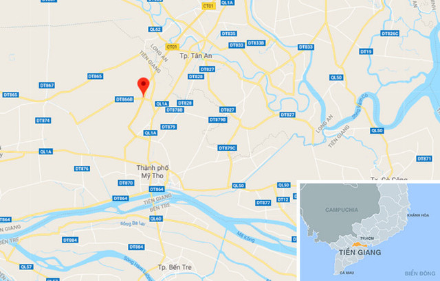 Vị trí gần nơi xảy ra tai nạn. Ảnh: Google Maps.