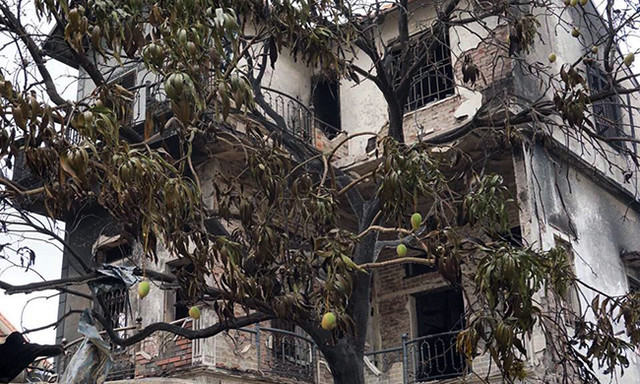 Hiện trường ngôi nhà sau vụ cháy. Hiện trường ngôi nhà sau vụ cháy.