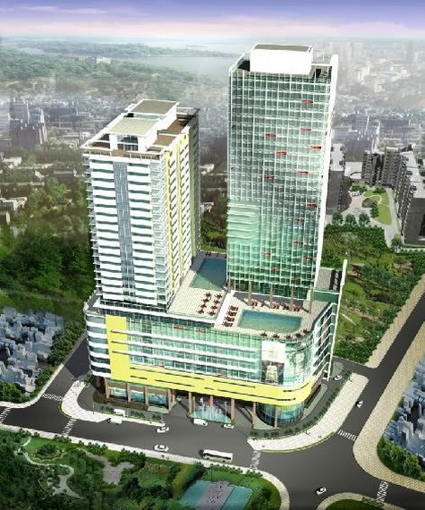 Phối cảnh dự án Tháp đôi Viễn Đông Meridian - công trình "chết yểu" của tập đoàn Trung Nam Phối cảnh dự án Tháp đôi Viễn Đông Meridian - công trình "chết yểu" của tập đoàn Trung Nam