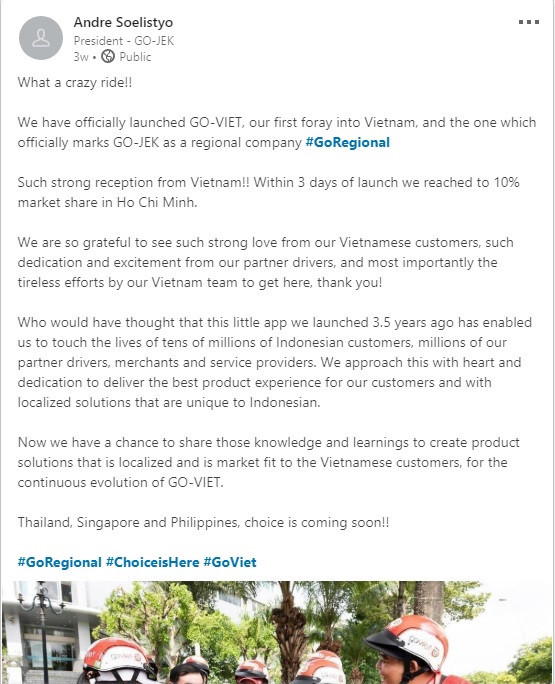 Go Viet tung loạt "chiêu độc" gì để chiếm thị phần của Grab? - Hình 3 Go Viet tung loat
