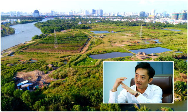 Theo thỏa thuận ban đầu, giá mỗi m2 đất dự án Phước Kiển được Tân Thuận bán lại cho Quốc Cường Gia Lai chỉ 1,1 triệu đồng, sau nâng lên giá 1,29 triệu đồng/m2. Ảnh: Zing Theo thỏa thuận ban đầu, giá mỗi m2 đất dự án Phước Kiển được Tân Thuận bán lại cho Quốc Cường Gia Lai chỉ 1,1 triệu đồng, sau nâng lên giá 1,29 triệu đồng/m2. Ảnh: Zing