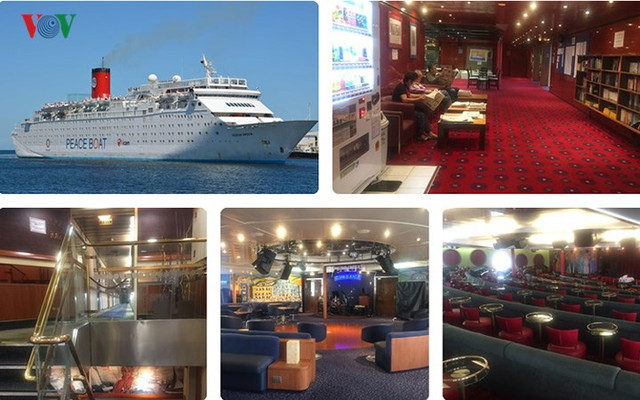 Du thuyền Peace Boat của Nhật Bản vừa đưa hàng nghìn khách quốc tế cập cảng Cái Lân (Quảng Ninh).