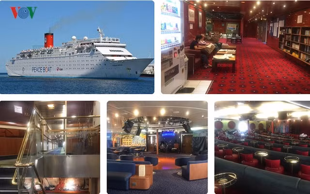 Du thuyền Peace Boat của Nhật Bản vừa đưa hàng nghìn khách quốc tế cập cảng Cái Lân (Quảng Ninh).