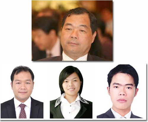 Những người con của đại gia Trầm Bê. Ảnh:internet Những người con của đại gia Trầm Bê. Ảnh:internet