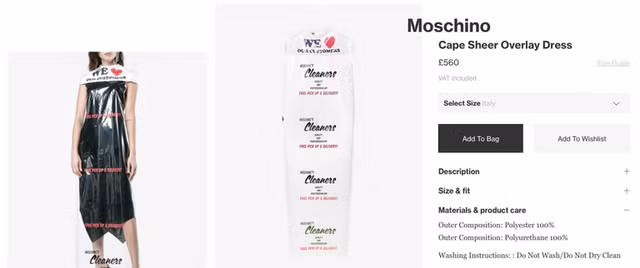 "Choang' voi chiec ao choang hang hieu lam tu nui nilon Moschino ban voi gia 15 trieu-Hinh-3