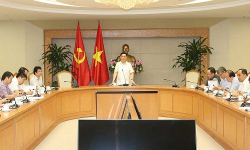 Phó Thủ tướng Vương Đình Huệ chủ trì cuộc họp. Ảnh: Thành Trung Phó Thủ tướng Vương Đình Huệ chủ trì cuộc họp. Ảnh: Thành Trung