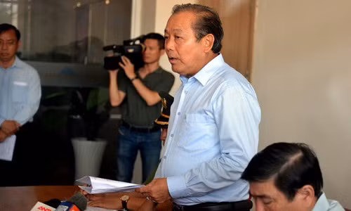 Phó Thủ tướng Trương Hòa Bình trong một lần làm việc tại TP.HCM (Ảnh: LÊ PHAN)