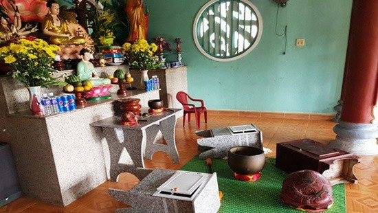 Đột nhập vào chùa trộm cắp tài sản, nhốt sư cô Dot nhap vao chua trom cap tai san, nhot su co