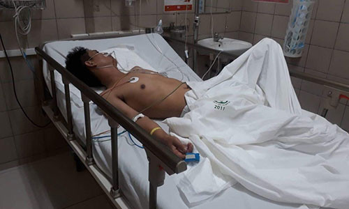 Anh Quyền mê man nhiều ngày sau khi ăn cháo độc.