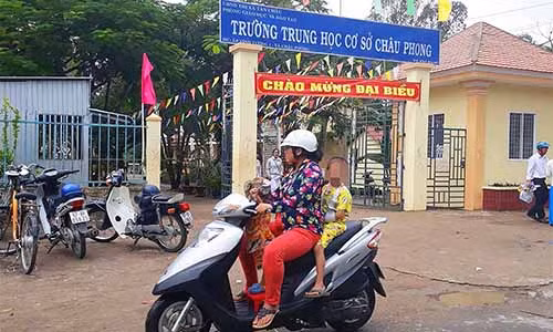 Trường THCS Châu Phong - nơi Quách Tỉnh dạy học. (Ảnh: Internet)