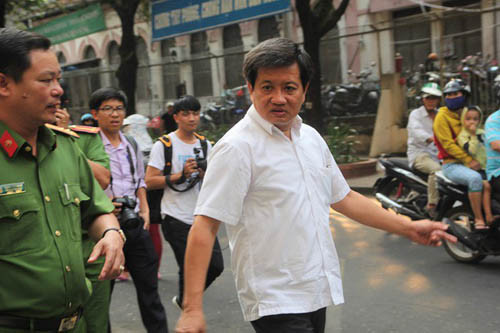 Ông Đoàn Ngọc Hải đi kiểm tra công tác phòng cháy chữa cháy vào cuối tháng 3/2018 Ông Đoàn Ngọc Hải đi kiểm tra công tác phòng cháy chữa cháy vào cuối tháng 3/2018