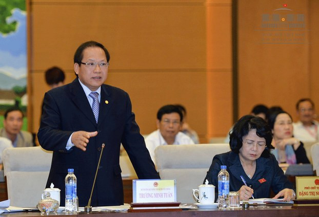 Quốc hội xem xét miễn nhiệm chức Bộ trưởng với ông Trương Minh Tuấn Quoc hoi xem xet mien nhiem chuc Bo truong voi ong Truong Minh Tuan