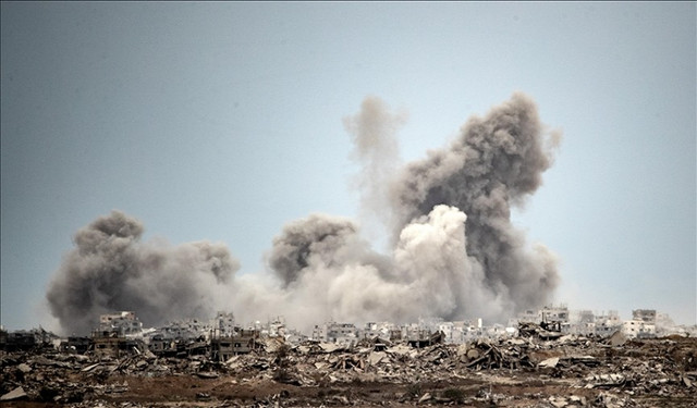Quân đội Israel phát động cuộc tấn công mới vào Gaza. Ảnh: Anadolu. israel.png