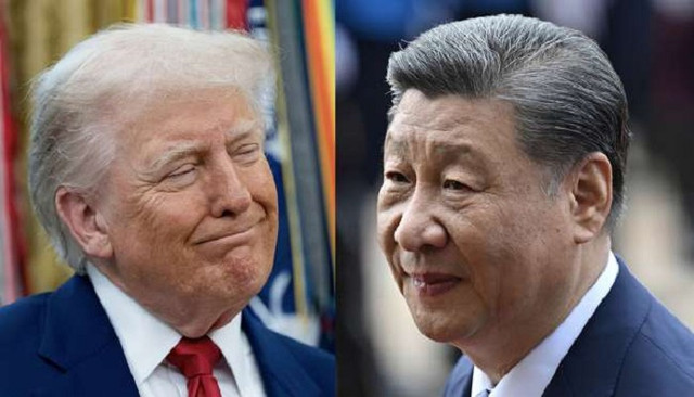 Tổng thống Mỹ Donald Trump (trái) và Chủ tịch Trung Quốc Tập Cận Bình. Ảnh: CNP/Bloomberg. trump.png
