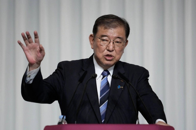 Nội các của ông Ishiba chính thức từ chức sáng 21/10. Ảnh: Bloomberg. nhatban1.png