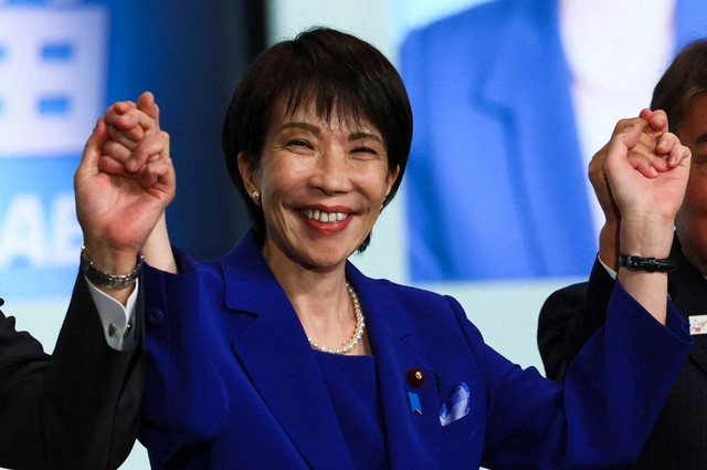 Bà Sanae Takaichi, Chủ tịch Đảng Dân chủ Tự do (LDP) cầm quyền. Ảnh: Pool. nhat.jpg